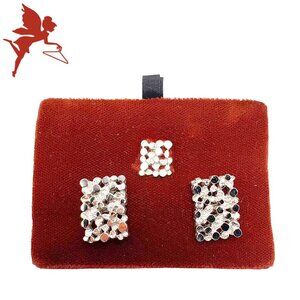 VINTAGE MCM Sherman Senator Rhodium Plated Nugget Cufflink and Tie Pin Set